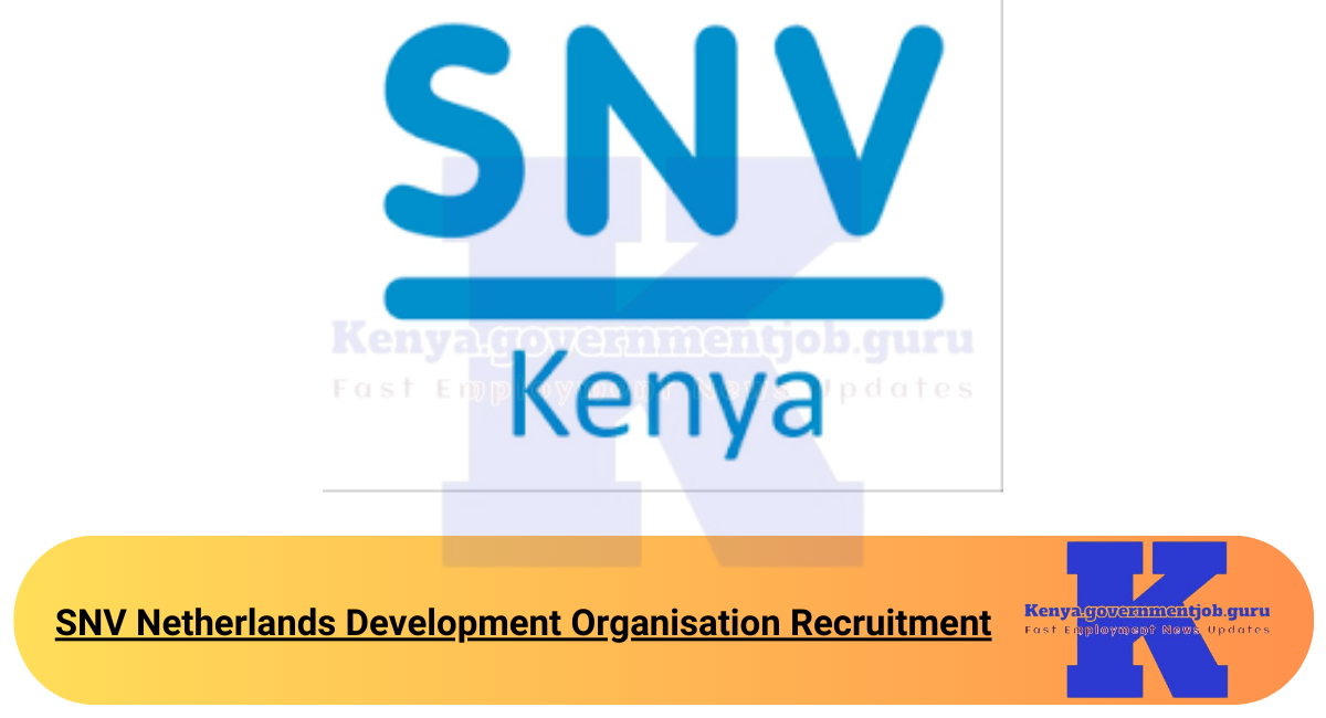 SNV Netherlands Development Organisation Recruitment